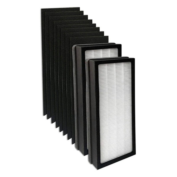 Climestar Filter for VEVA 8000 Elite Pro Series Air Purifier – 2 HEPA Filters and 8 Activated Carbon Pre-Filter Pack