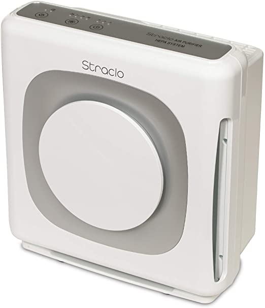 STRACLO MR-125BC Air Purifier or Home, Office, Bedroom, Kitchen Upto 300 sq. ft with H13 True HEPA Highly Efficient 3-Stage Air Filtration