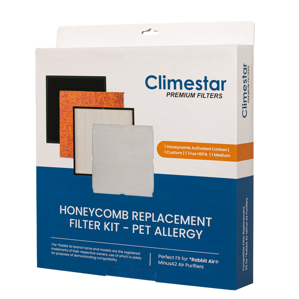 Climestar Honeycomb Filter Kit Compatible Replacement for SPA-700A SPA-780A Air Purifiers - Pet (Set of 4 Filters)
